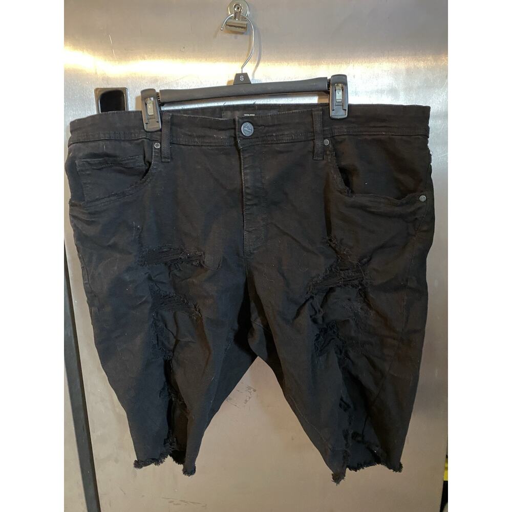 Jordan Craig Legacy Edition Size 40 Black Ripped Denim Shorts